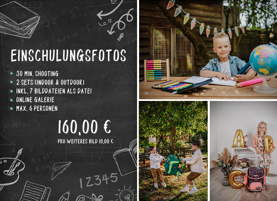 Einschulungsfoto Hof an der Saale